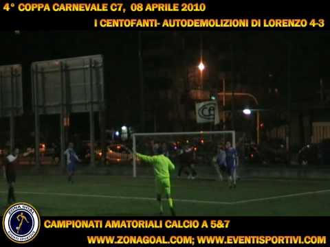 Coppa carnevale c7 Zona Goal: I centofanti-Autodemolizioni Di Lorenzo