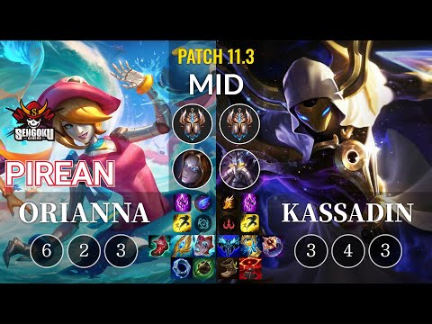 SG Pirean Orianna vs Kassadin Mid - KR Patch 11.3