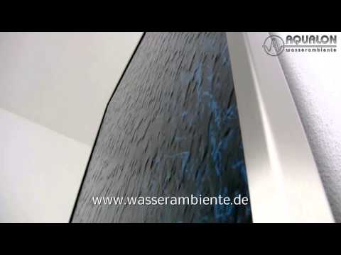 Aqualon Wasserwand mit Wasserlauf aus Acrylic Couture®