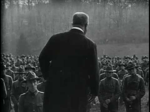 Theodore Roosevelt Reviewing and Speaking to 13th Regiment at Sagmore Hill, 1917