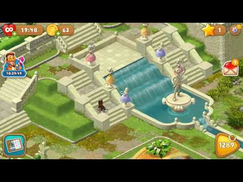 Gardenscapes Level 1289 Lösung / Help / Solution - Mobil Handy Spiel Gameplay Let's Play