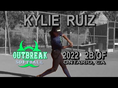 2022 Kylie Ruiz Second Base and Outfield Softball Skills Video - OutBreak