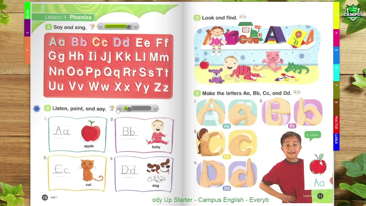 Everybody Up Starter - Unit 1 - Art Class - Lesson 4 - Phonics