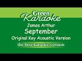 James Arthur - September (Karaoke) Acoustic Version