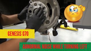 Genesis G70 weird abnormal noise while turning left