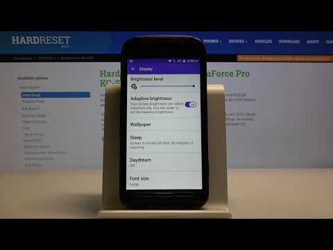 How to Manage Auto Brightness in KYOCERA DuraForce Pro – Brightness Settings