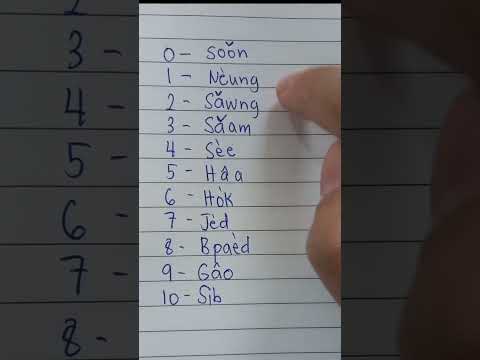 Learning Thai | How to count 0-10 in Thai