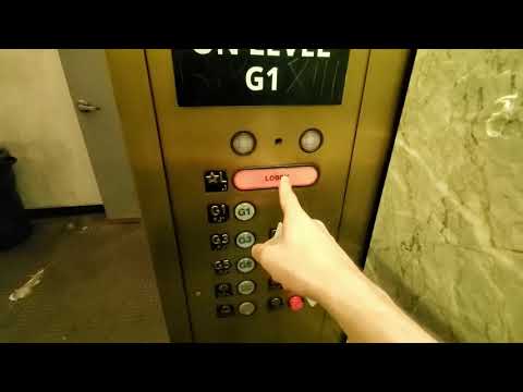 Quick Ride: 1960's Westinghouse AE Elevators at Parking Garage in Los Angeles, CA