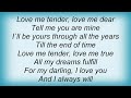 B.B. King - Love Me Tender Lyrics