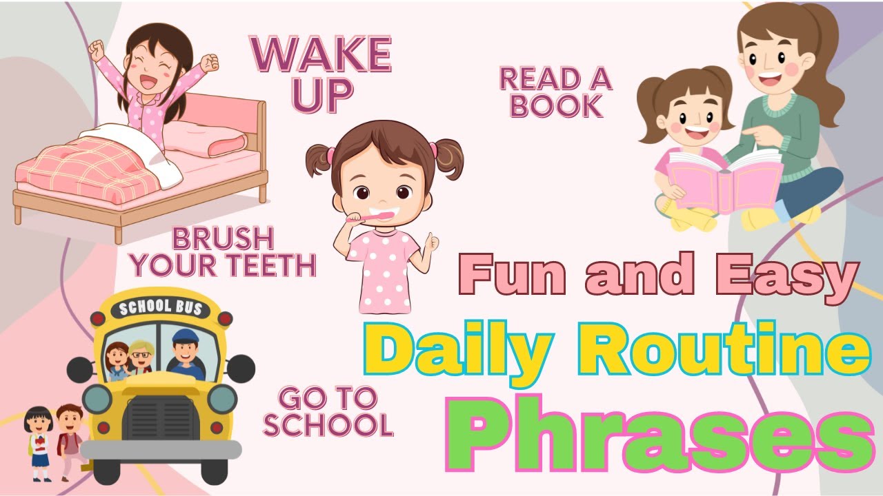 Fun and Easy DAILY ROUTINE Phrases in English. Part 1