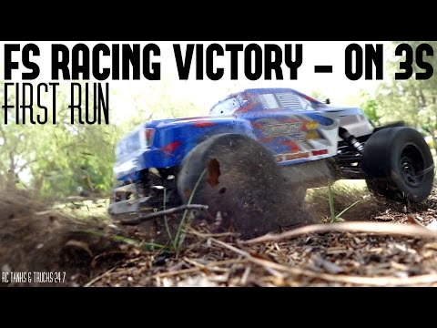 FS RACING FS-53692 1:10 4WD Brushless Monster Truck - First Run On 3s