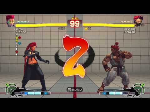 Eita [Akuma] vs isesuto [Viper] SSF4 Japanese Online Ranked Matches - TRUE-HD