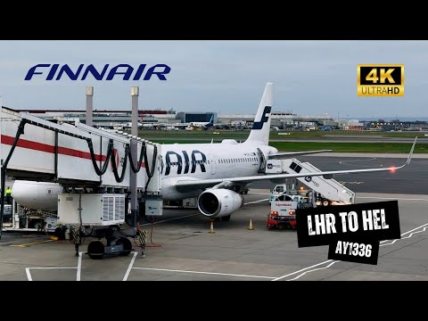 FINNAIR A321 AY1336 Economy Class - London Heathrow (LHR) to Helsinki, The Flight With No View (4K)