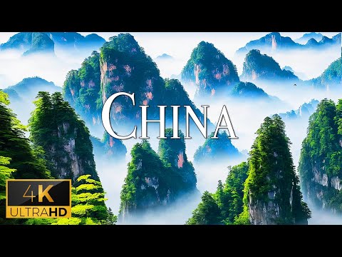 FLYING OVER CHINA (4K Video UHD) - Soothing Piano Music With Beautiful Nature Film For Relaxation
