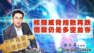 【大戶羅盤籌碼動能】 #謝宗霖 20220427 核彈威脅指數再跌 個股仍是多空並存 (圖)