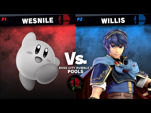RCR 6 Pools - WesNile (Kirby) vs Willis (Marth/Sephiroth) - SSBU Ultimate
