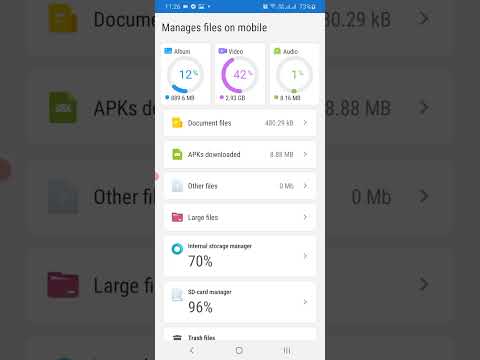 Manages files on mobile Video