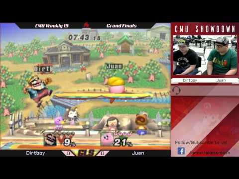 CMU Weekly 19 Grand Finals - Dirtboy (Squirtle/Wario/Diddy) vs. Chosen Juan (Roy/Kirby/Peach)