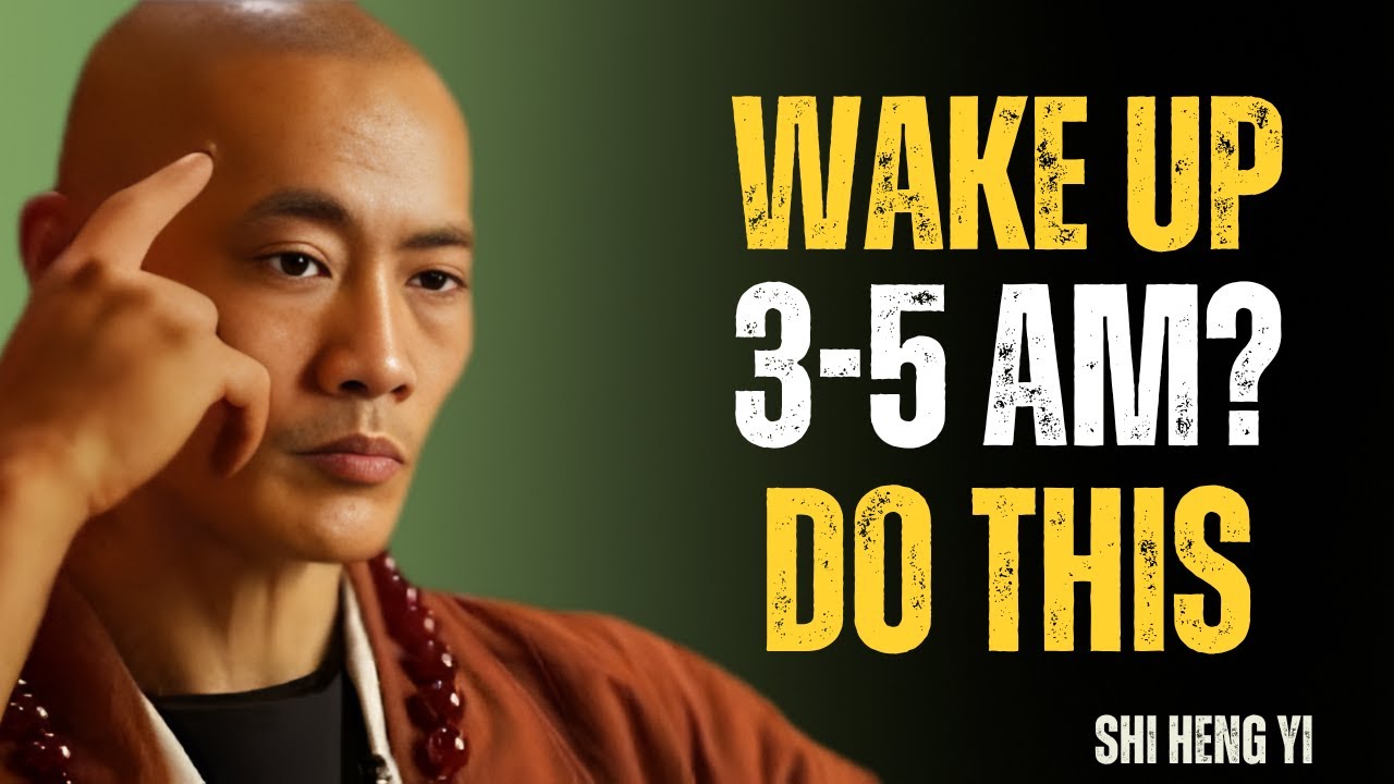 If You Wake Up Between 3 AM & 5 AM, DO THESE 3 THINGS And Watch Shi Heng Yi