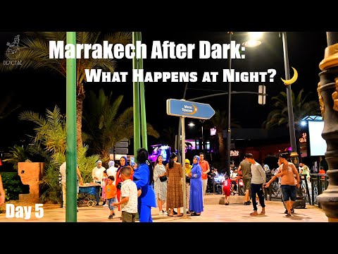 Night Life in Marrakech | Exploring Menara Mall & Jemaa El-Fnaa After Dark 🌙