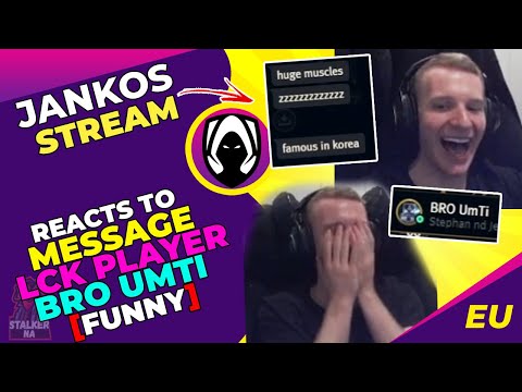 Jankos Reacts to MESSAGE from LCK Player BRO UMTI 👀