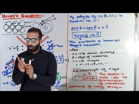 Bragg's equation || Bragg's law || mathmatical derivation of Bragg's equation