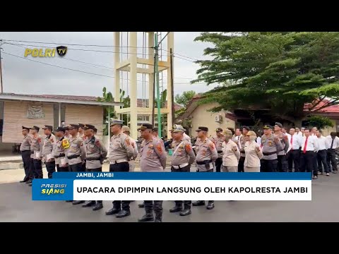 POLRESTA JAMBI GELAR UPACARA KENAIKAN PANGKAT PENGABDIAN