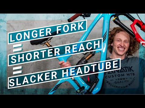 How reach, headtube angle, and fork length are all connected | MTB frame geometry explained