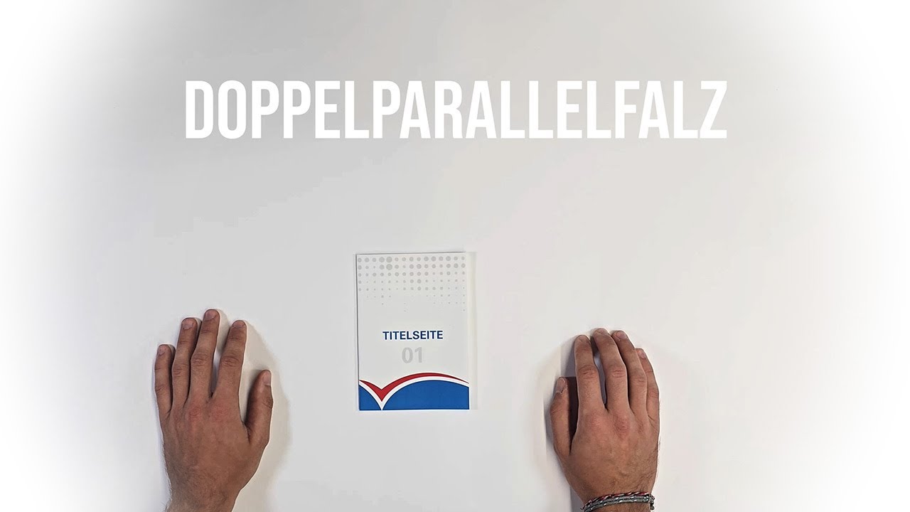 Doppelparallelfalz Flyer | Erklärung & Beispiel