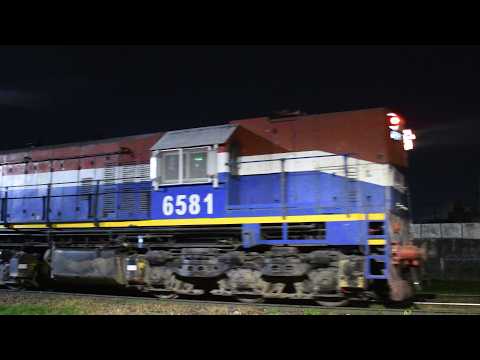 [4K] Tren cargado de NCA con la EMD GR-12W 6581 pasando por Marcos Juárez!!!!!!