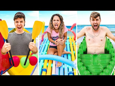 WHOEVER MAKES THE BEST BOAT WITH ITEMS FROM THE BEACH MANSION WINS!