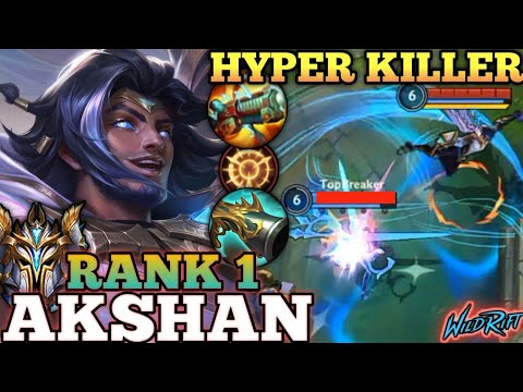 AKSHAN HYPER CARRY! SMOOTH SWING EXECUTION - TOP 1 GLOBAL AKSHAN BY 20MinQueueOnMain - WILD RIFT