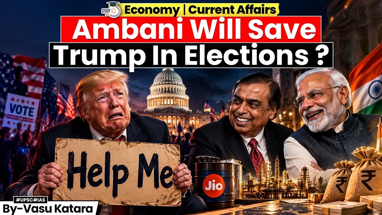 Can Mukesh Ambani Help Trump Win? | The India–US Political & Business Connection | StudyIQ IAS