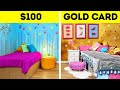 INCREDIBLE ROOM MAKEOVER CHALLENGE || Rich vs Broke! Cheap VS Expensive DIY by 123 GO! FOOD