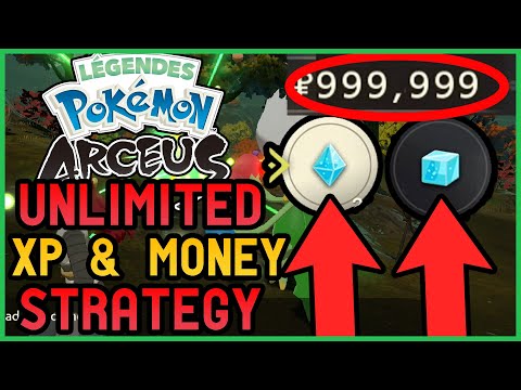 UNLIMITED XP & MONEY STRATEGY / FARMING LOCATION - POKEMON LEGENDS ARCEUS