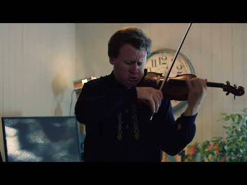 Andrey Baranov :: Warming up at Piccoli Virtuosi :: Brahms Violin Concerto, Adagio