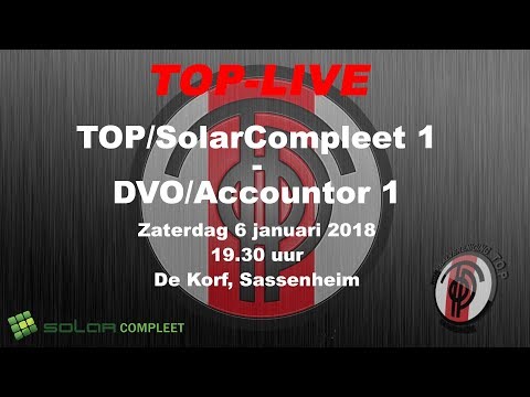 TOP/SolarCompleet 1 tegen DVO/Accountor 1, zaterdag 6 januari 2018