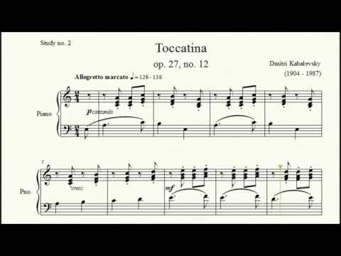 Study no. 2: Toccatina (op. 27, no. 12) - Dmitri Kabalevsky - Piano Studies/Etudes 6