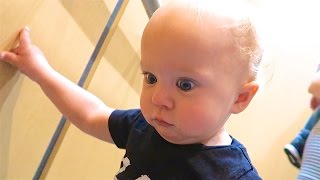 BABY REACTS TO ELEVATOR RIDE!