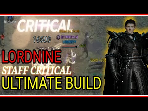 LORDNINE 💥 STAFF CRITICAL ULTIMATE BUILD ( SHADOW BLADE ABILITY ) 