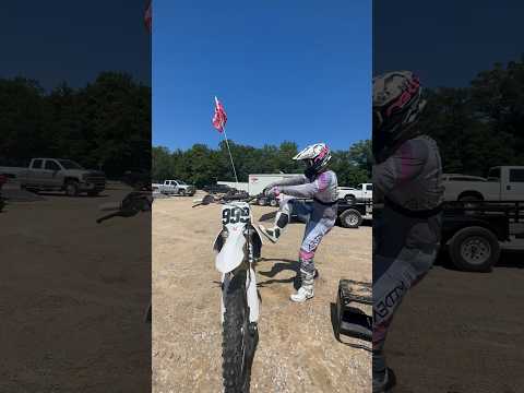 Wasn’t sure how to get on the bike with the flag…😂