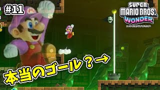 どう見てもこの奥に進む道あるもん！【スーパーマリオブラザーズ ワンダー】【外国人実況】＃11