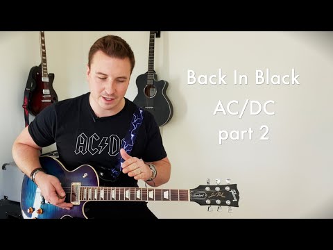 How To REALLY Play: AC/DC - Back In Black (part 2 guitar lesson + tutorial with tabs)