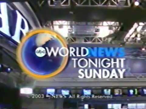 ABC World News Tonight Sunday (USA) Intro 2003 ABC World News Tonight Sunday (USA) Intro 2003