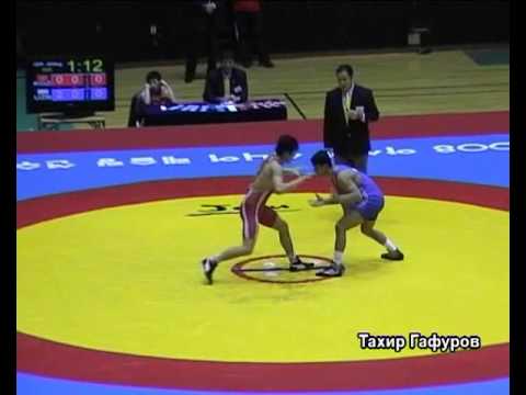 Борьба. Чемпионат Азии-2008. 60 кг Финал. Дильшод Арипов (Узбекистан)-Руслан Тюменбаев (Кыргызстан)