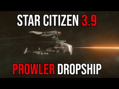 Star Citizen 3.9.0 PTU PROWLER DROPSHIP TOUR