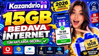 😱 15GB BEDAVA İNTERNET 2026! TÜM HATLARDA GEÇERLİ ✅