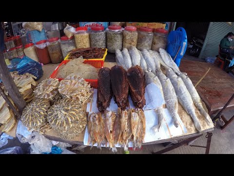 Morning Food Market Scenes at Phsa Chhbar Ampov - Amazing Daily Morning @Chhbar Ampov Market