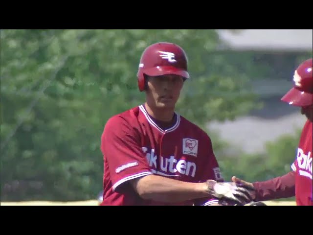 【ファーム】イーグルス・聖澤が先制のタイムリー2ベースヒットを放つ!! 2018/5/5 L-E(ファーム)