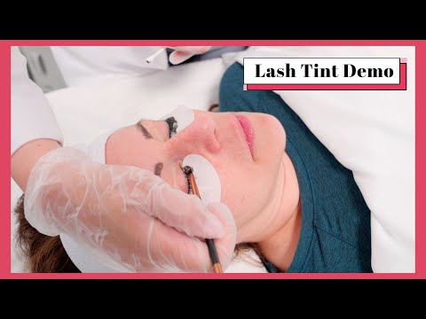 How to Lash Tint | New Oxidant Free Eyelash Tint Process |Best Lash Videos